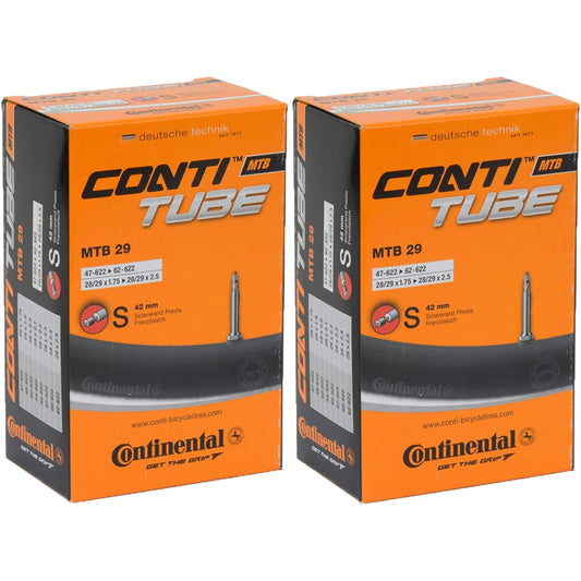 Set of 2 Continental Tube 29 Inch Presta 42mm Tube MTB 29" S42 Mountain Bike [Parallel Import]