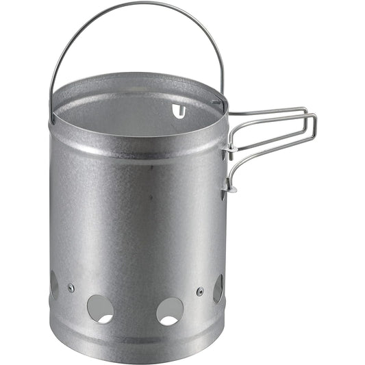 CAPTAIN STAG Barbecue Fire Starter Fire Extinguisher UG-3295 Product Size: (Approx.) Outer Diameter 160 x Height 200 mm (Body Only) Silver