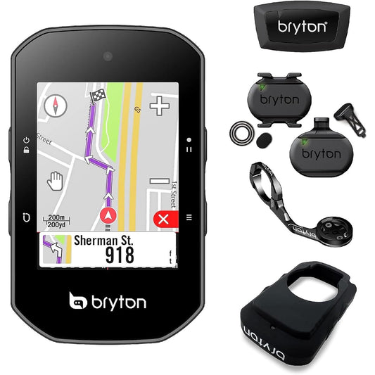 Bryton Cycle Computer Rider S500T GPS Cycle Computer with Cadence/Speed/Heart Rate Sensor