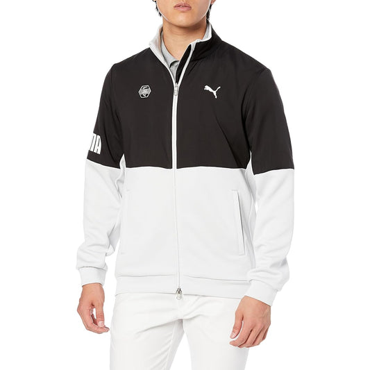 [PUMA] Men's Blouson Golf Sweat Combination Stand Collar FZ Jacket