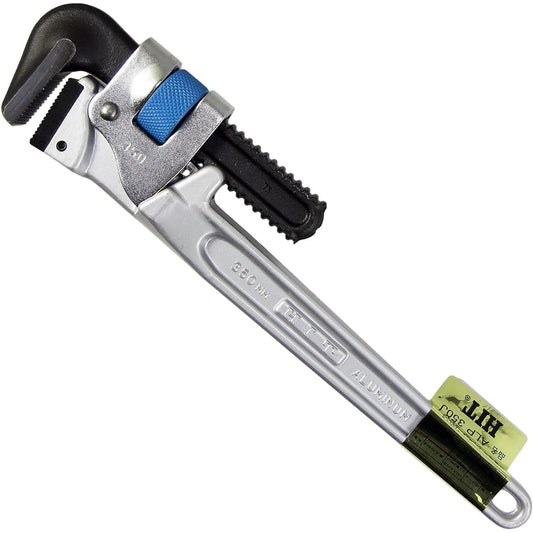 Hit Shoji HIT Blue Aluminum Pipe Wrench for Covered Pipe (J Type) For White Pipe 350mm ALP 350J