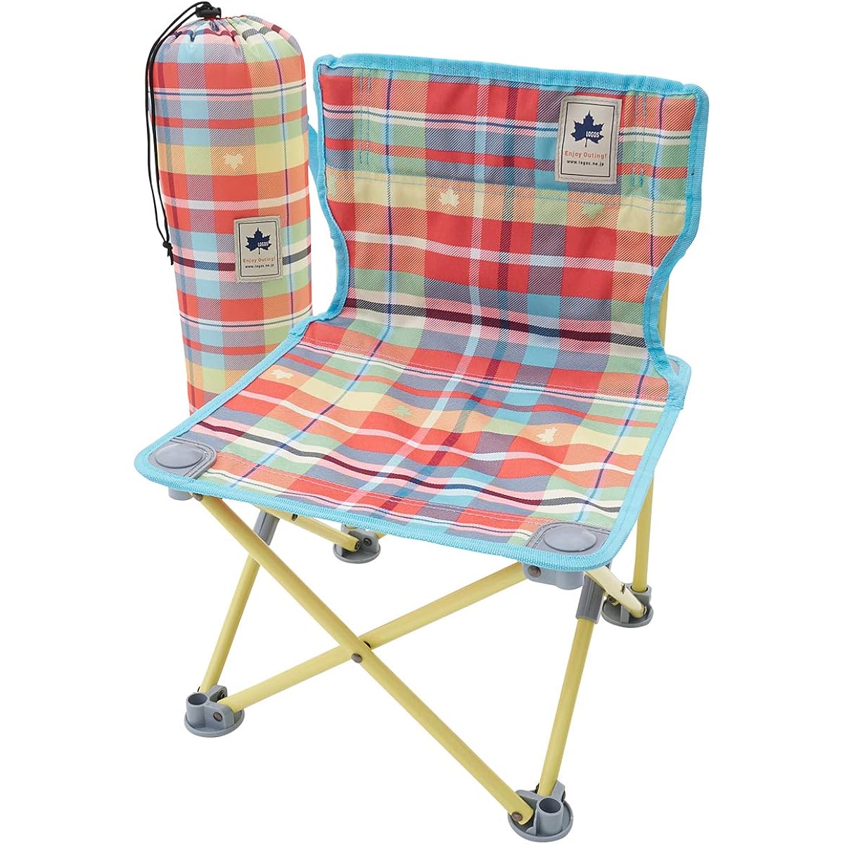 LOGOS Tiny Chair Plus-AI (Checker) 73173098 Outdoor Folding Camping Chair