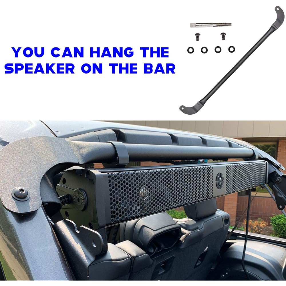 Sunluway Roll Cage Light/Speaker Mount Trunk Bar for 2018-2020 Jeep Wrangler JL 4-Door