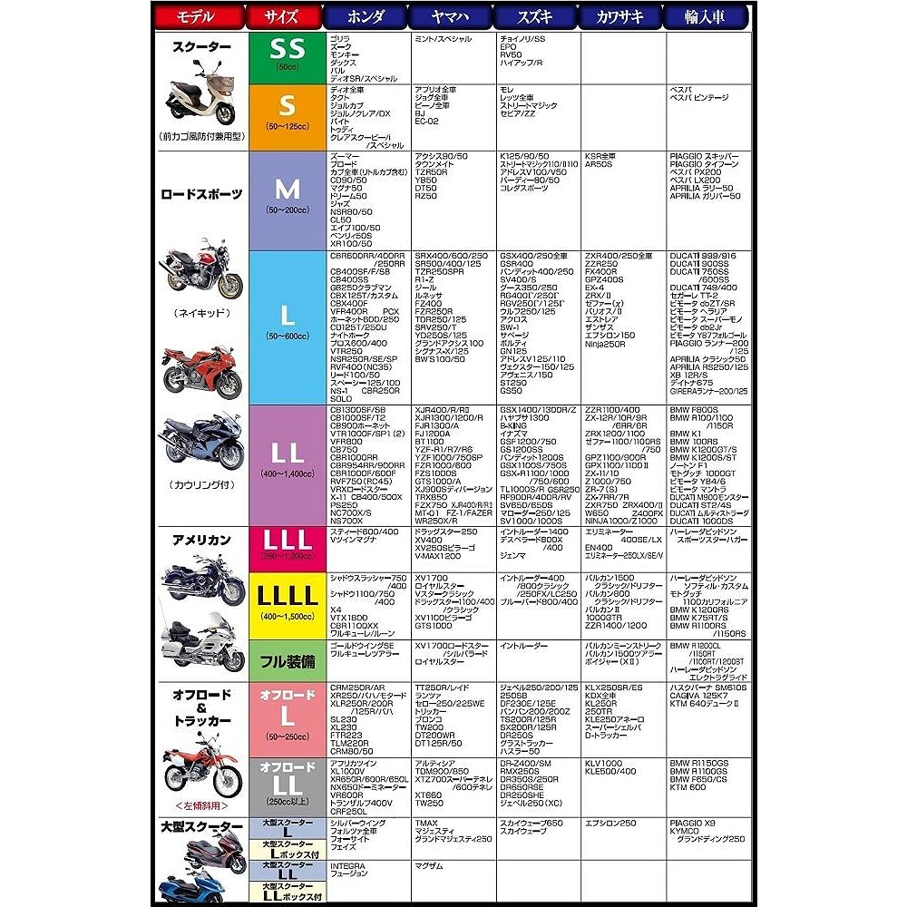 MOTOPLUS Bike Cover [Bike Suit ver.5] Off-Road LL HMD-05