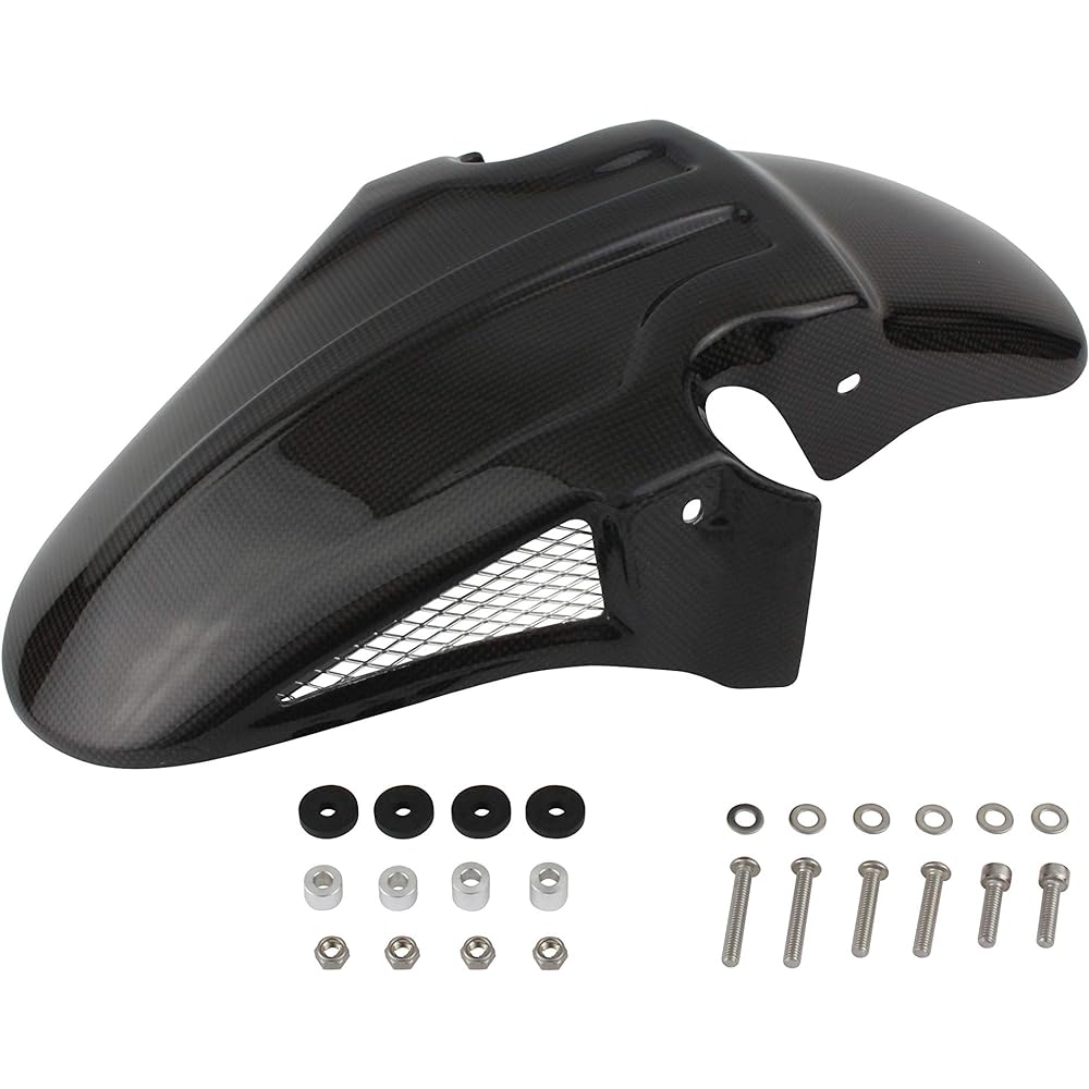 POSH Motorcycle Supplies 3D-TECH Front Fender ZRX1100/1200 (-2008) | ZRX1200DAEG (2009-2016) Carbon Plain Weave 072106-2C