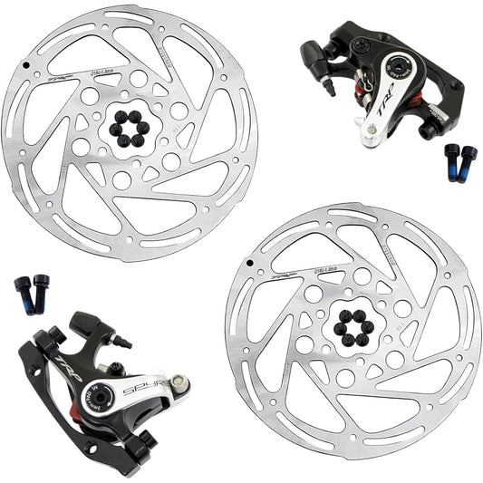 TRP SPYRE Road Alloy Mechancial Disc Brake Set 160mm Rotor, Front and Rear, MH1710