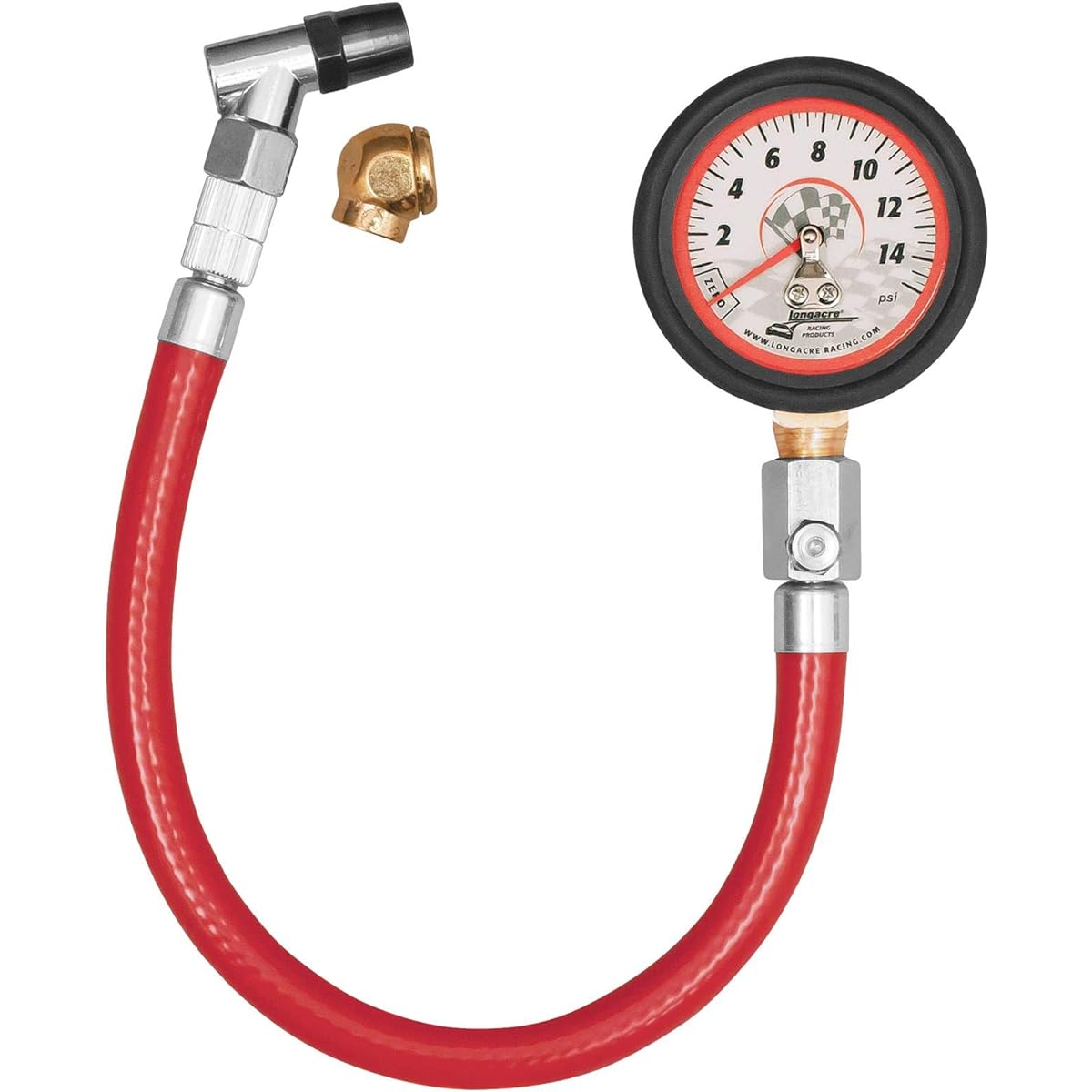 Longacre 52034 Analog 2 inch tire gauge 0-15 PSI