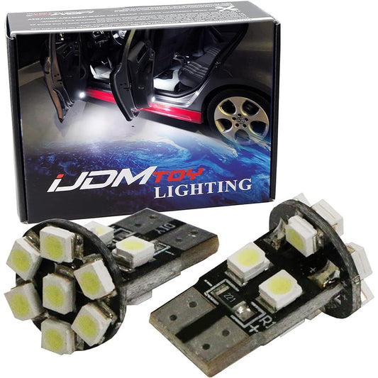 iJDMTOY 13-SMD 168 194 2825 W5W T10 LED Bulb Car Interior LED Lighting Conversion: Interior Map Dome Light, Side Door Light, License Plate Light, Parking Light, etc.
