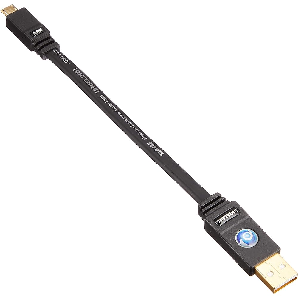 AIM SHIELDIO Series Audio USB Cable (A-MicroB) 0.15m UM1-C0015