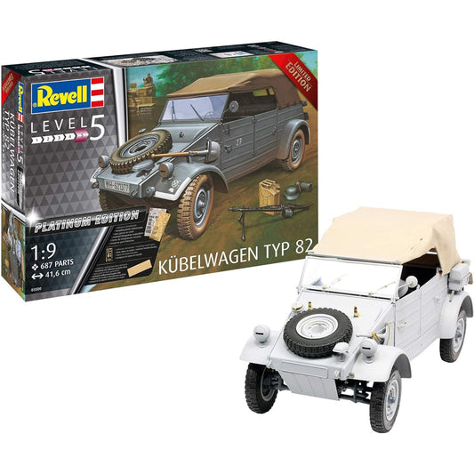 German Level 1/9 German Army Kubelwagen Typ 82 Premium Edition Plastic Model 03500
