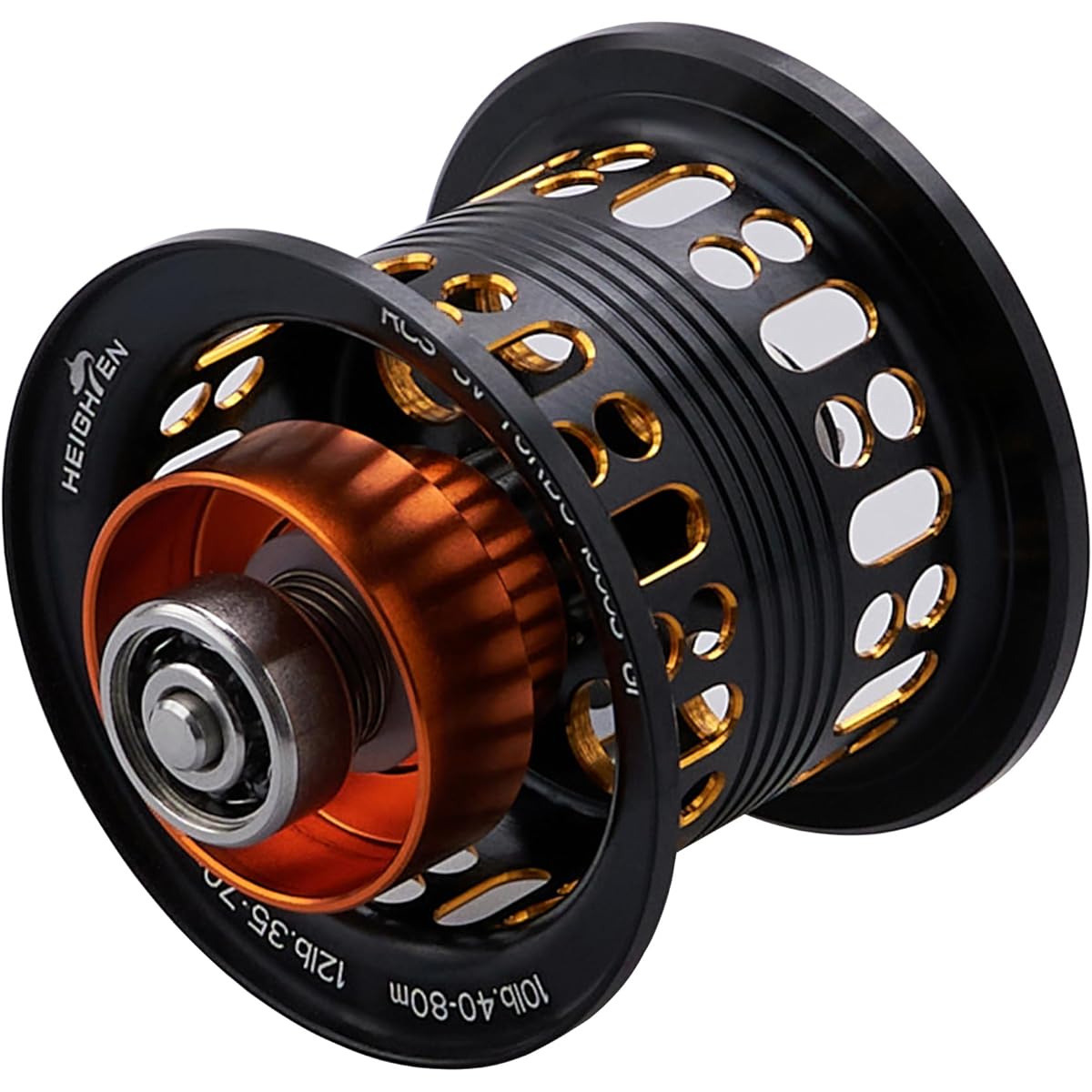 HEIGHTEN Reel Spool BOOST 2 Stage Movable Daiwa Bait Reel Replacement Spool with Bearing Steez/Zillion/Ryoga/Moazan/Silver Wolf