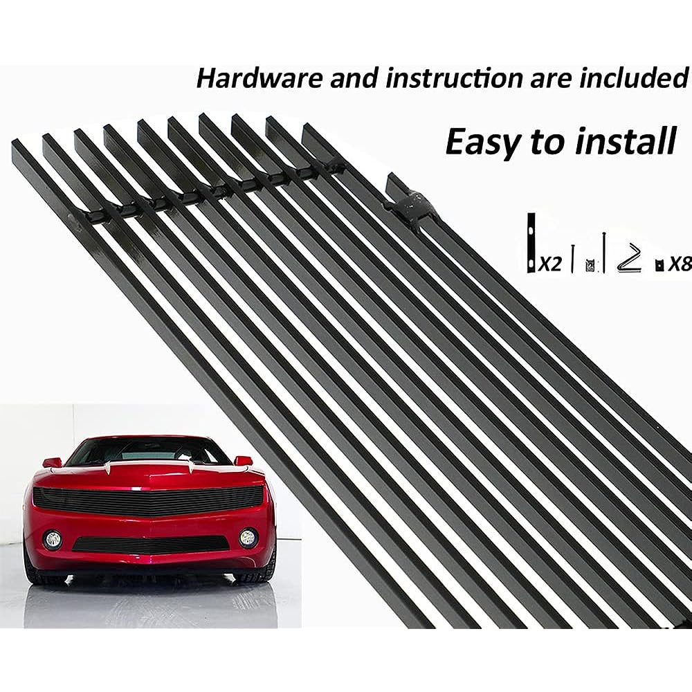 2 front grill inserts aluminum