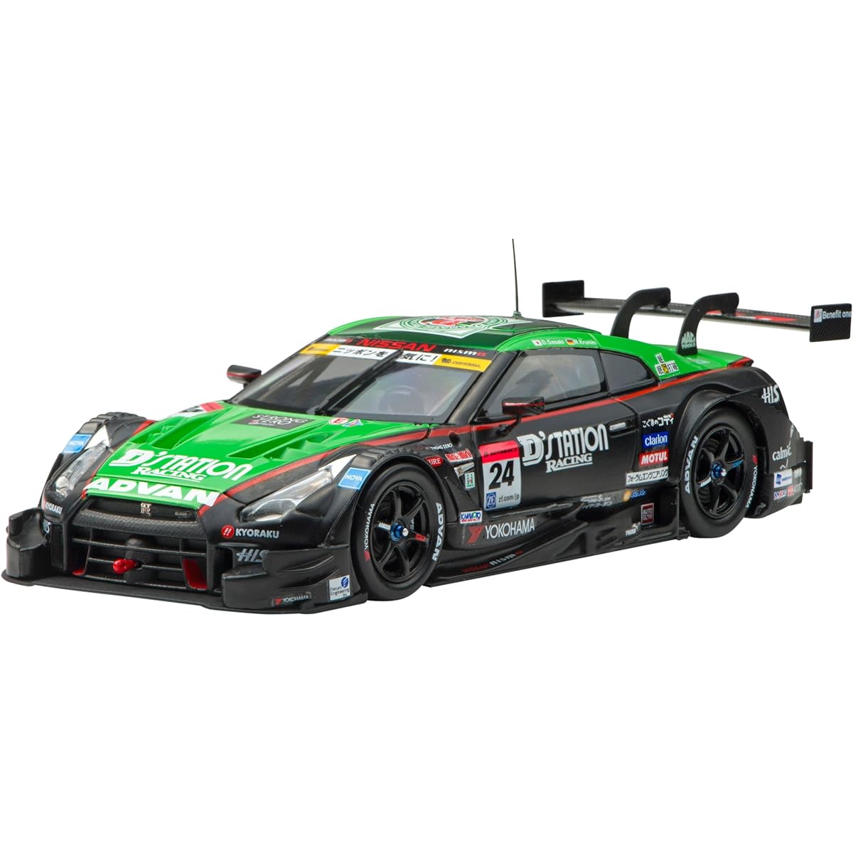 Ebro 1/43 D'station ADVAN GT-R SUPER GT500 2015 Rd.4 Fuji Winner No.24 Completed Product