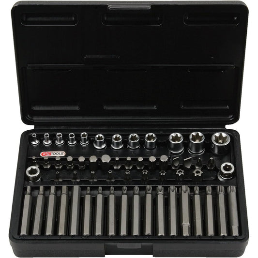 KS TOOLS 1/4"-1/2" TX Socket and bit set 57 pcs 911.4305