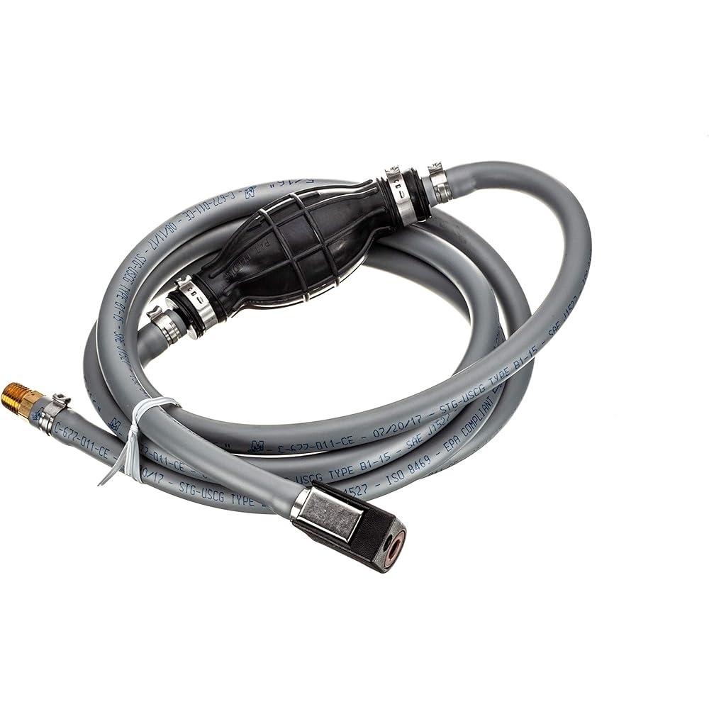 QuickSilver 8M0061883 Fuel Line Acemburi Length 8 Feat Primer With Light bulb