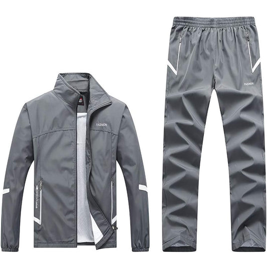 [Rortyno] Windbreaker Top and Bottom Set, Men's, Mesh Lining, Top and Bottom Jersey, Windbreaker, Wind Pants, Straight, Running Wear, Sports Setup