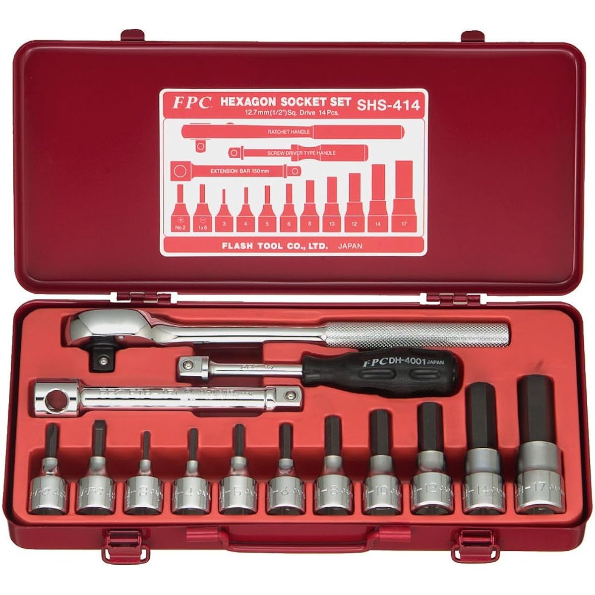 Flash tool hexagon socket set SHS-414
