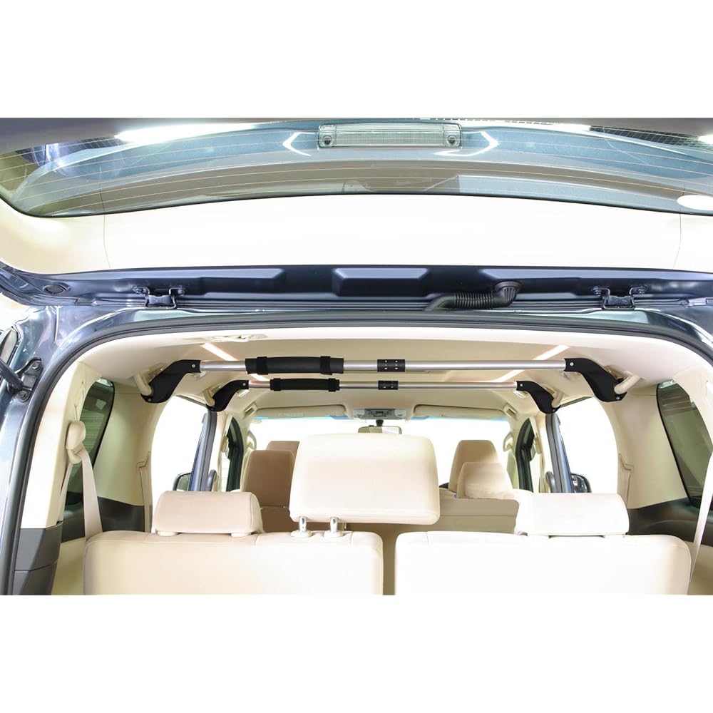 Terzo (by PIAA) Car Indoor Carrier Bar 1 Piece Smart Bar Basic Type Black x Silver Hand Grip Mounted EA600HG