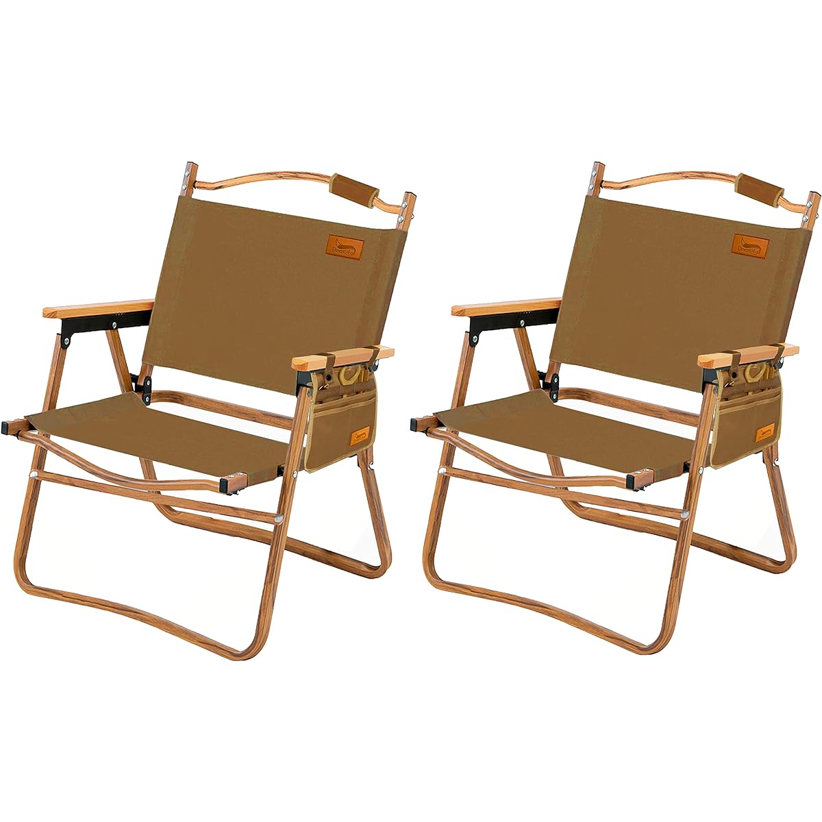 DesertFox Outdoor Chair Camping Chair Lightweight Folding Chair L Size 78x54x51cm Load Capacity 150kg Compact Portable Camping Chair DY