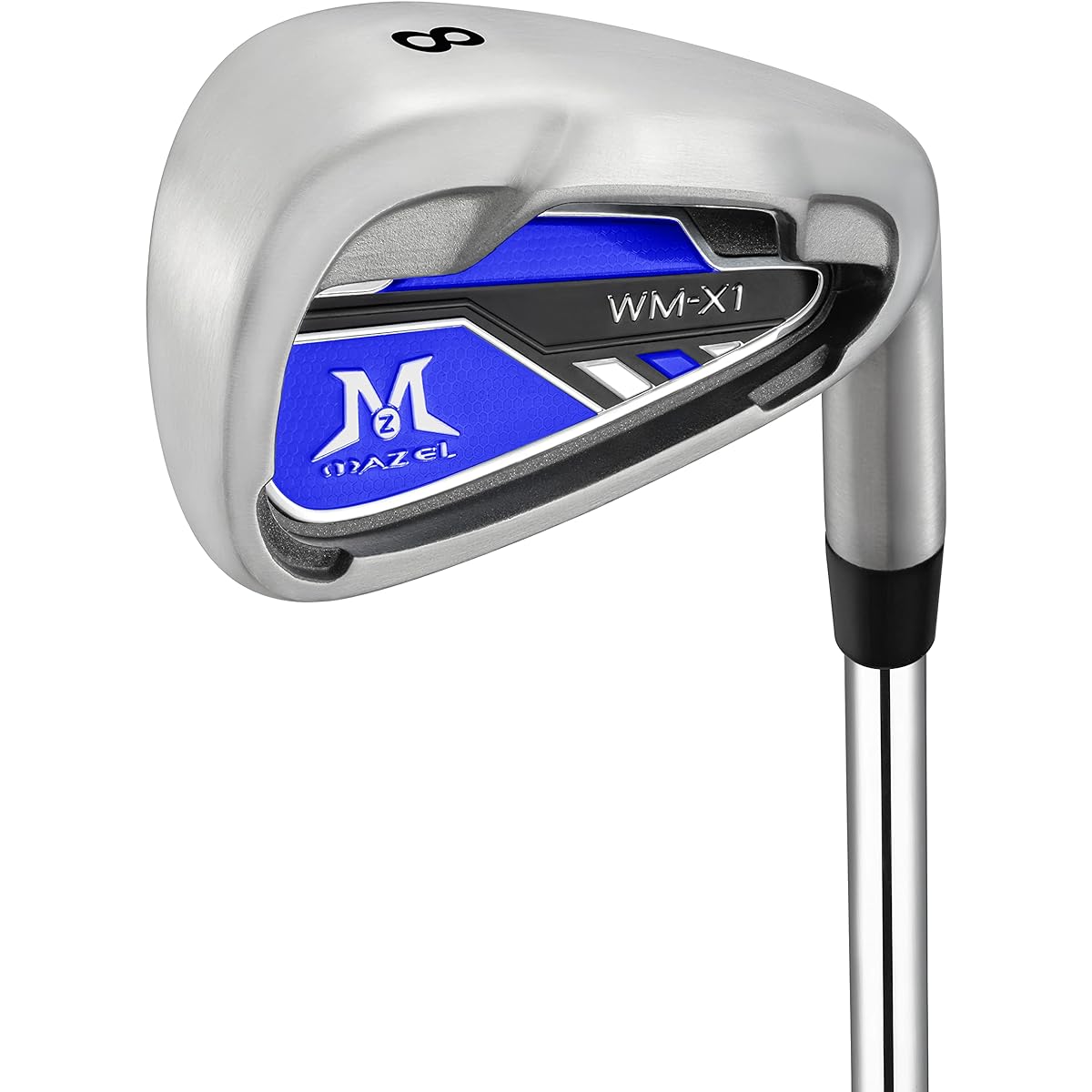 MAZEL WM-X1 Golf Club Iron Steel Shaft Set of 8/Single Item (Count: 1,2,3,4,5,6,7,8,9,AW,PW,SW) Men's Right/Left Flex :S No bag/club only