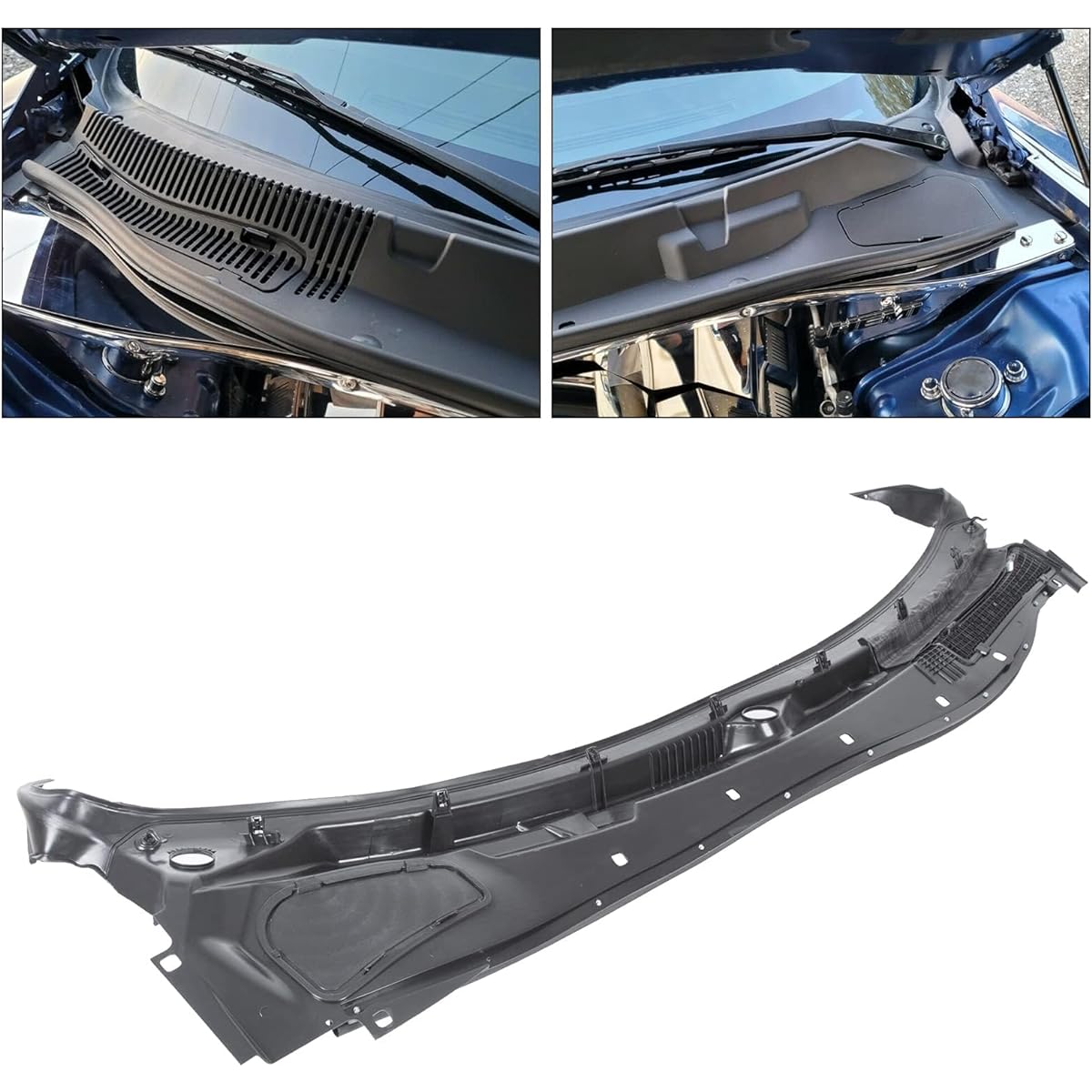 HECASA Wipelager Wiper Cowl 2008-2019 DODGE CHALLENGER Outer Grill Panel Cover