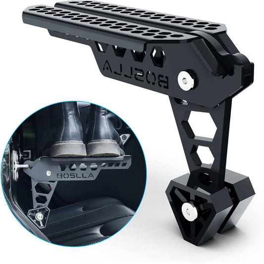 BOSLLA Universal Card Astep Door Latch Step For Roof Access Dore Step Folding Rooflack Step Up Hook Step Up Hook For SUV Track vehicles with 4 gears (black)