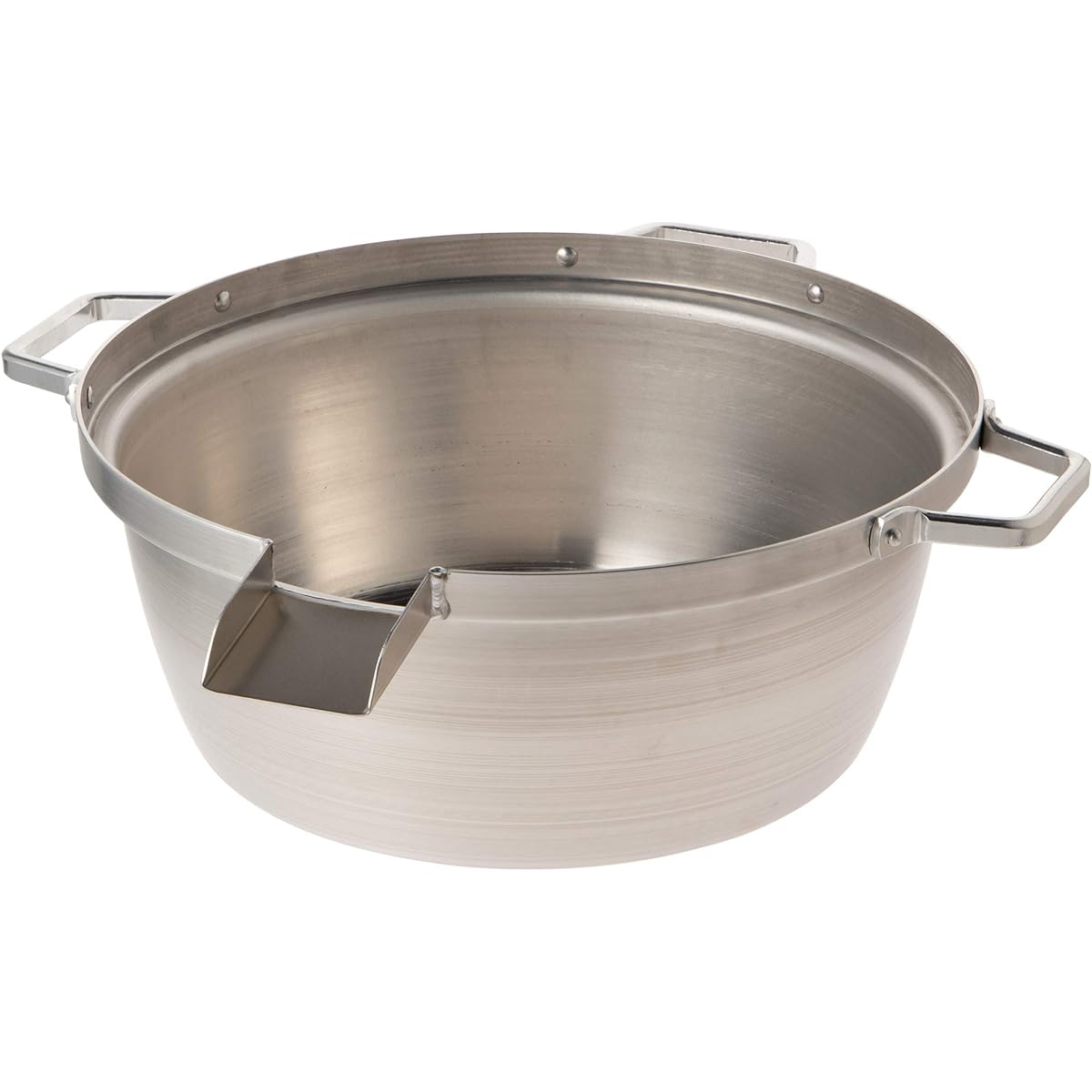Endo Shoji TKG Noodle Soba Boiling Pot Aluminum Inner Diameter x Depth (mm) 500 x 175 Bottom Outer Diameter (mm) 465 Weight (kg) 2.8 Can store 6 udon noodles with special ring (ASB24) sold separately Commercial use ASB23
