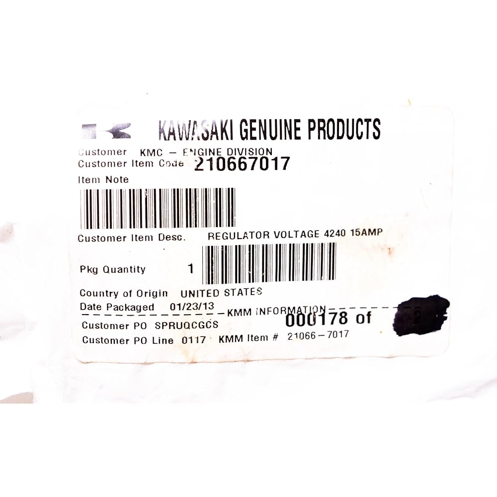 Kawasaki genuine 21066-7017 Voltage Regulator OEM __#g451YH4 51io3426847