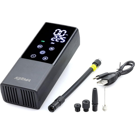 Kijima Bike Air Pump Electric Smart Air Pump Basic Set Car Bicycle Ball Compact 2000mah/7.4V Max 150PSI TypeC Charging JP01 302-3221