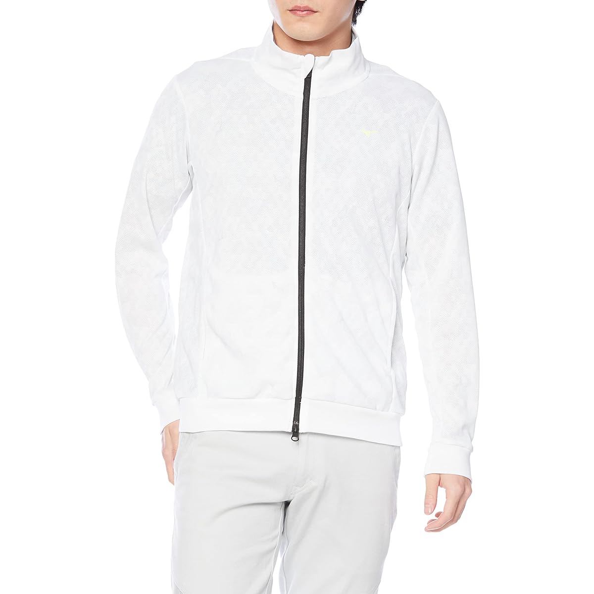 [Mizuno] Golf Wear Mesh Jacquard Move Blouson Sweat Absorbent Quick Drying Stretch E2MC2002 Men's