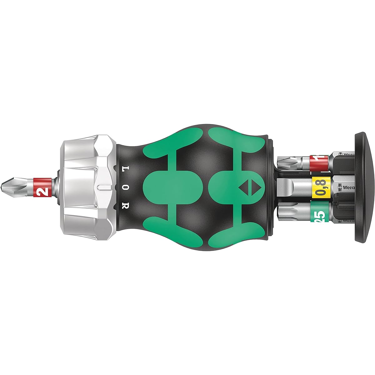 Wera 05008883001 | Kraftform Kompakt Stubby Magazin RA 1 Stubby Ratchet Driver with Bit Magazine 6 Pieces [Regular Japanese Import Product]