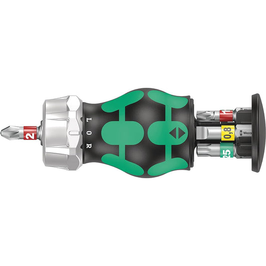 Wera 05008883001 | Kraftform Kompakt Stubby Magazin RA 1 Stubby Ratchet Driver with Bit Magazine 6 Pieces [Regular Japanese Import Product]