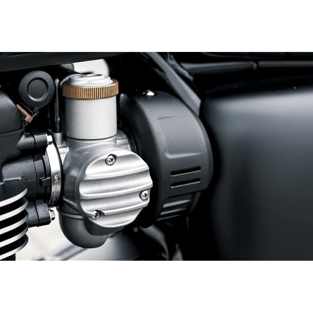 Motone Intake Cover Bonneville T120 ZEPHYR Aluminum Die Cast Powder Black MMU578