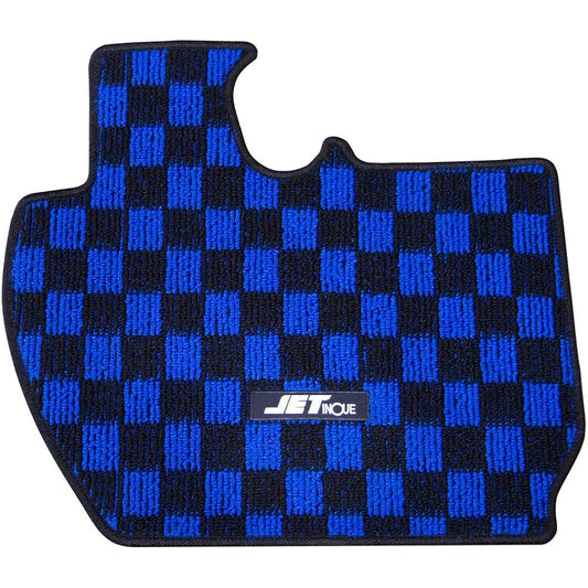JET INOUE NEW Hello mat checkered pattern 17 super great blue/black R 523201