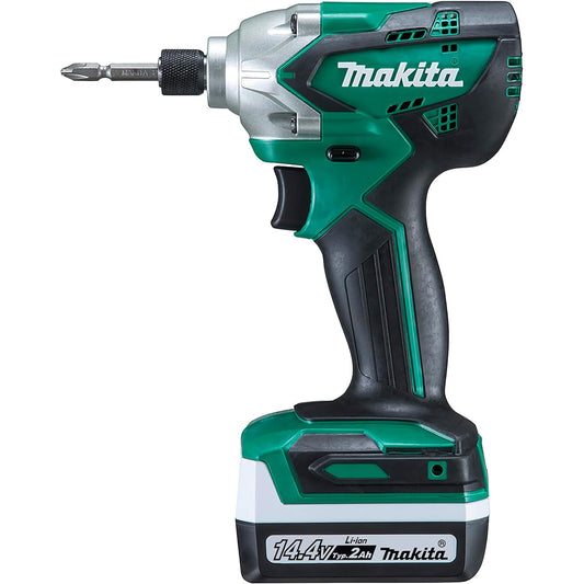 Makita Rechargeable Impact Driver 14.4V2Ah with 2 batteries, charger, and case MTD001DSAX