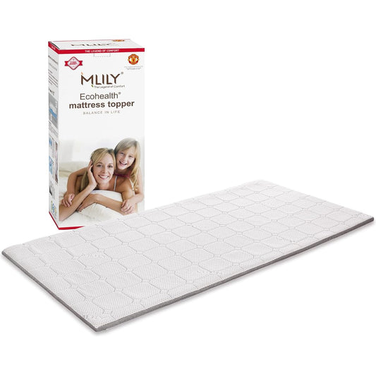 MLILY Mattress Topper High resilience & low resilience double layer type Made in Denmark Ultra high density 50D (Semi-double/3cm thick/Topper)