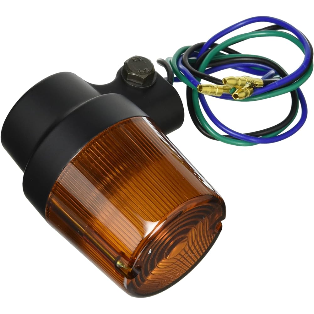 POSH Motorcycle Supplies Turn Signal Super Bike Type Car Specific Set CB1300SF(03-05) CB400SFSPECIII(04-05/08-12) Black Body/Orange Lens 153493-26