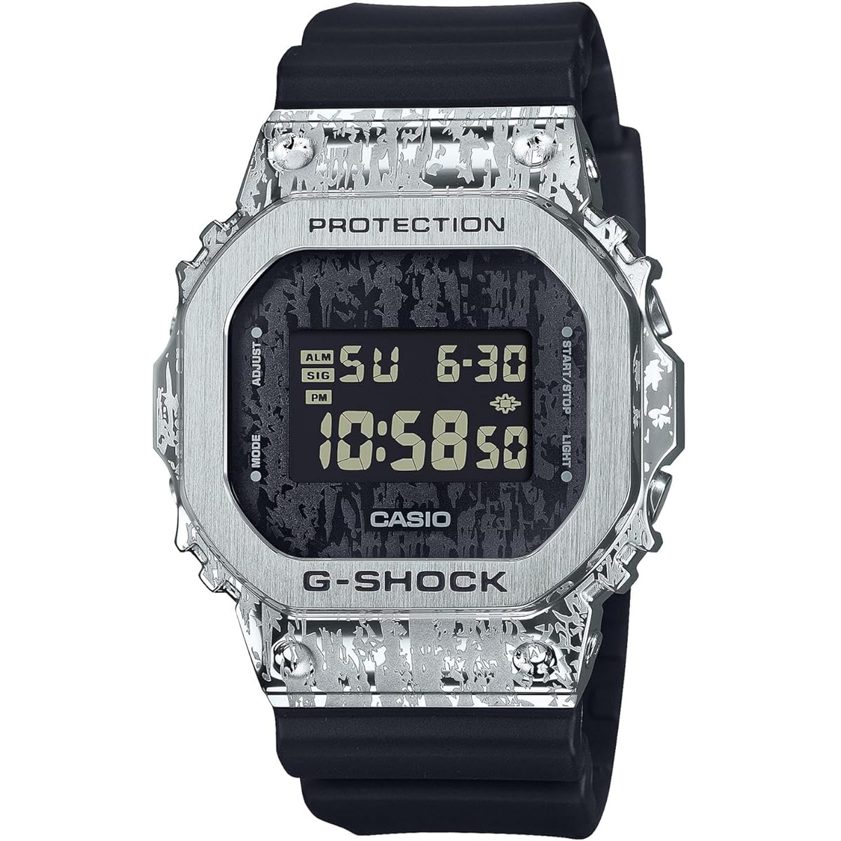 G-Shock [Casio] Watch [Domestic Genuine Product] Web Exclusive Metal Covered Grunge Camouflage Series GM-5600GC-1JF Men's Black