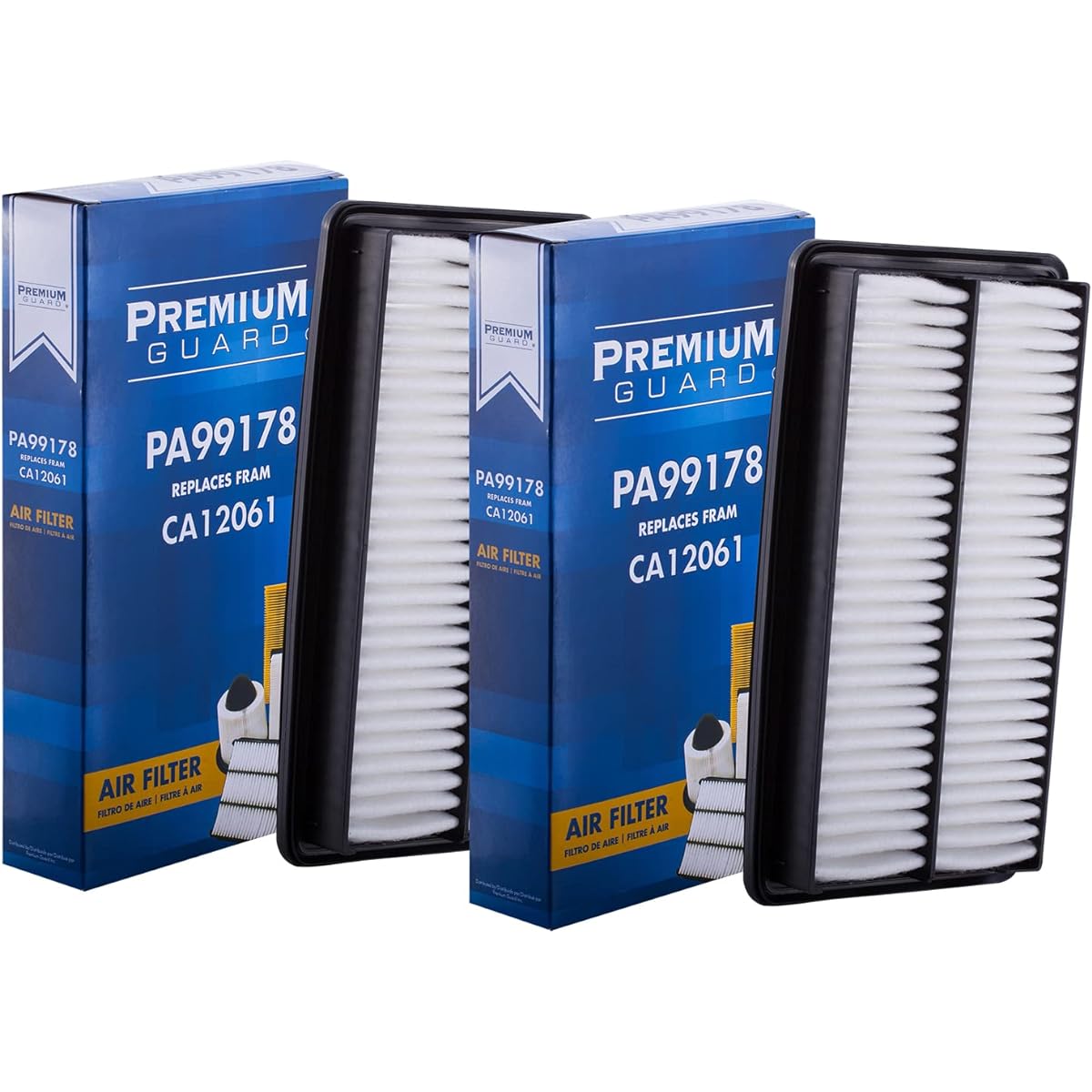 PG Engine Air Filter PA99178 | 2016-20 Honda Pilot, 2018-20 Odyssey, 2017-20 RIDGELINE, 2019-20 Passport, 2016-20 ACURA MDX (2 packs)