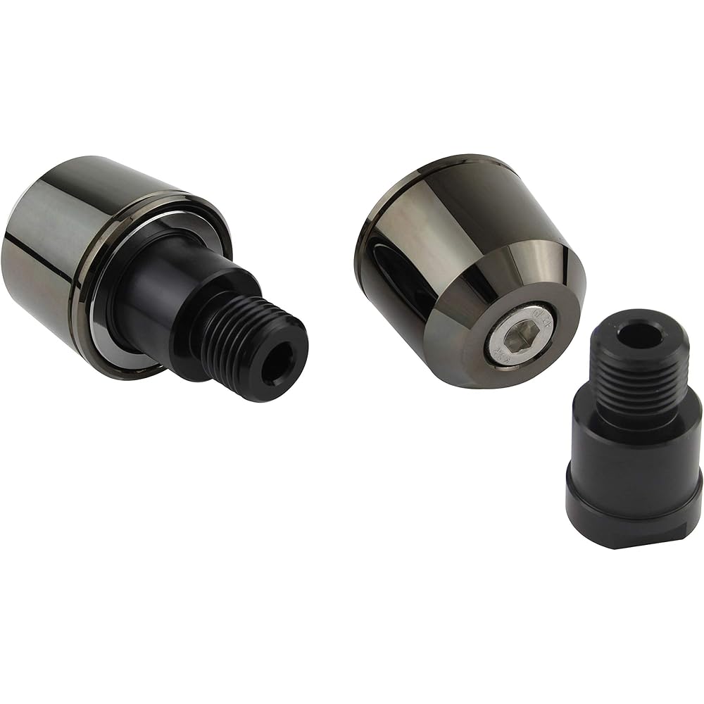 POSH Motorcycle Supplies Handlebar End Middle Weight Bar End Yamaha Genuine Handle M16 Type MT-09 | MT-07 etc. Black Chrome 032779-66-10 Bar End Cap