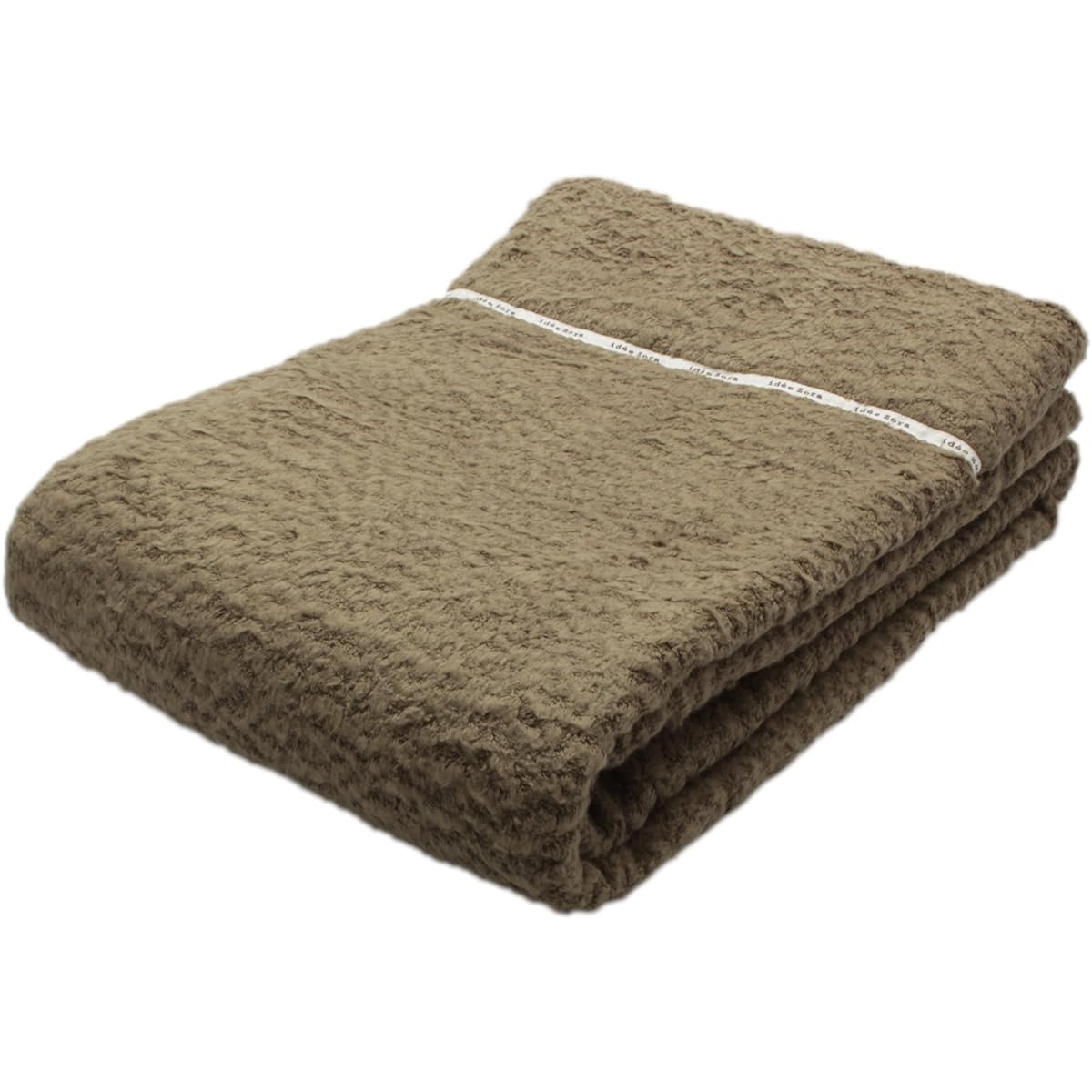 Imabari Towel Towel Blanket Idesola Natural Time Fluffy Brown Single (Approx. 140 x 190cm) IZ0268
