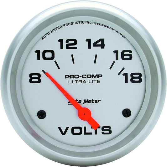 AUTO METER 4491 Ultra Lightweight Electric Volunteer Gauge Regular 2.65 inch