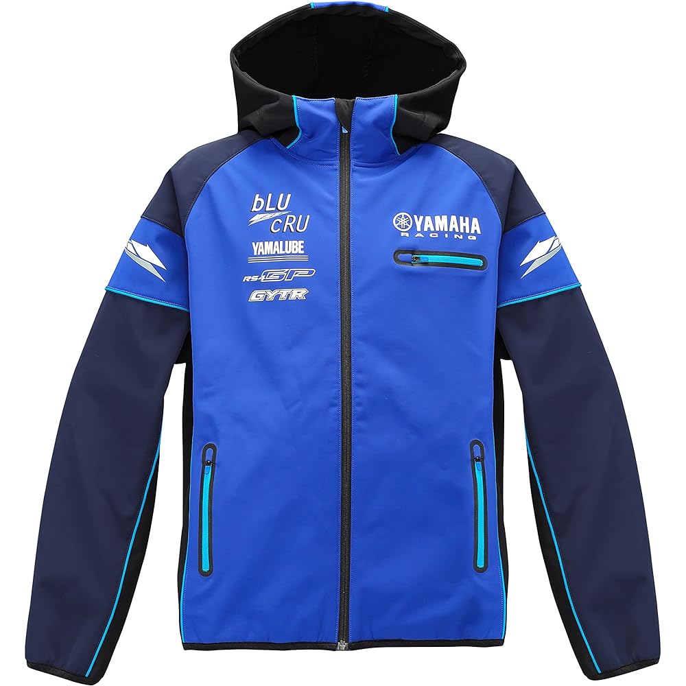 Yamaha YAMAHA RACING YRF25-SA Racing Double Block Parka Blue XL Size 90792-Y168X Watching the Race Windproof