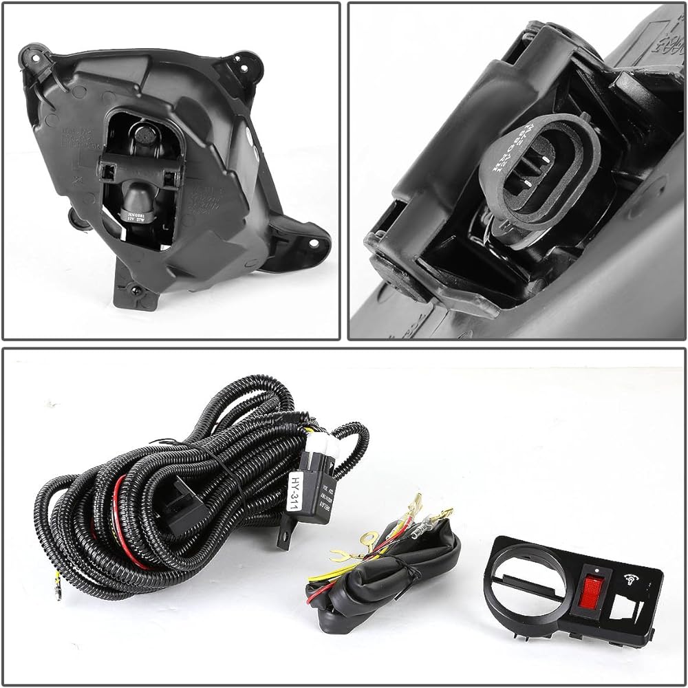 DNA Motoring FL-ZTL-130-CH Fog Lump Switch Driver & Enhance visibility on the passenger side [10-12 Coupe compatible]