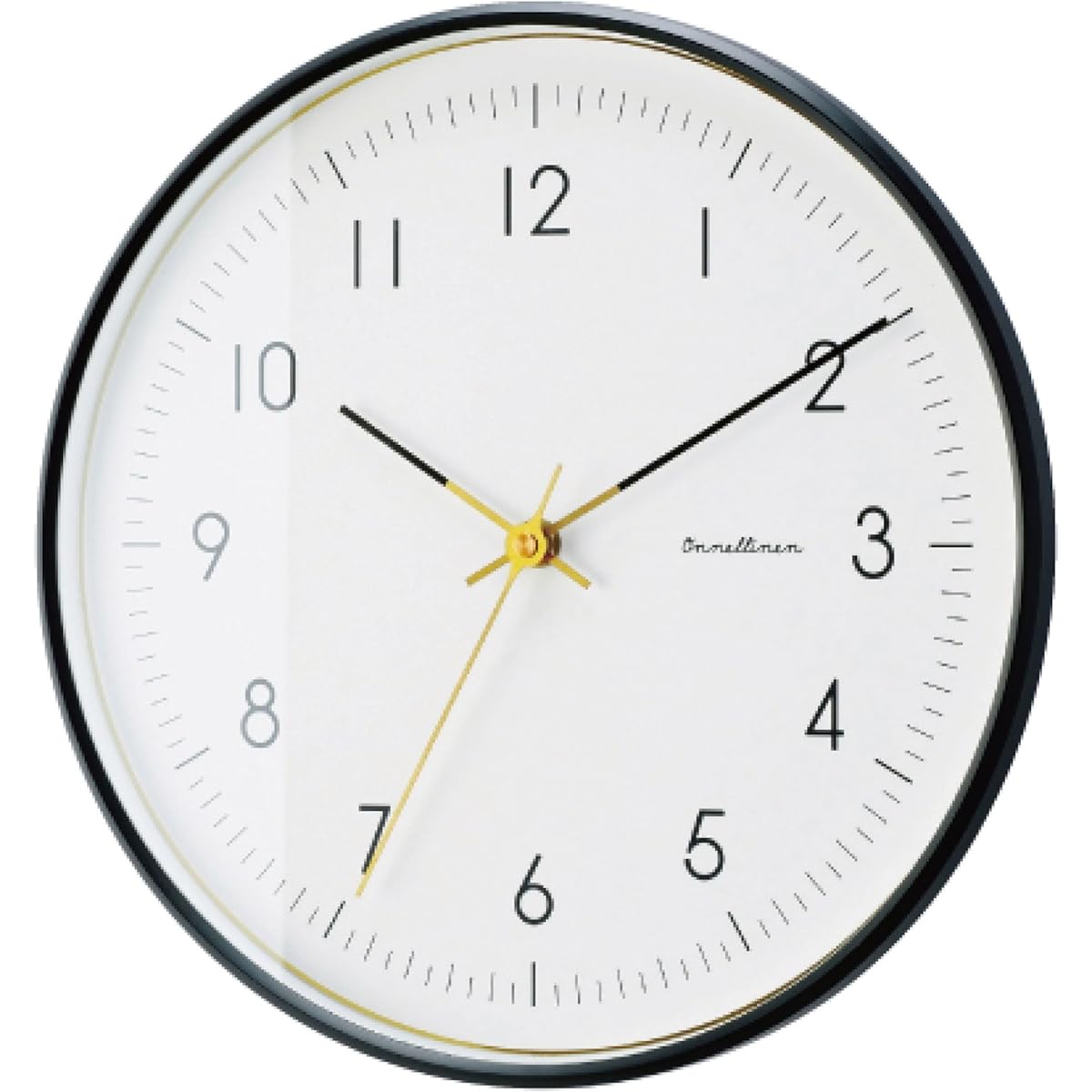 INTERFORM INC. Wall Clock Onnela CL-4022BK W30.5 x H30.5 x D4cm Sweep Movement Clock Stylish Stylish Cute Interior Wall Clock Wall Clock Simple Black