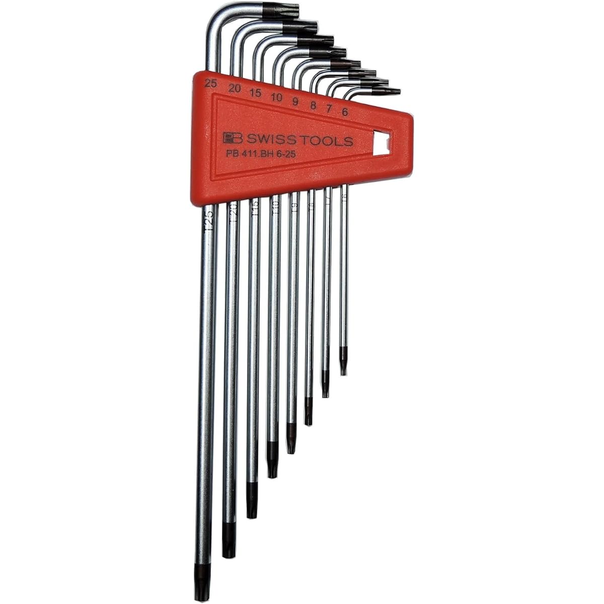 PB PB L-type tamper-proof mehex lobe wrench set 411BH/6-25