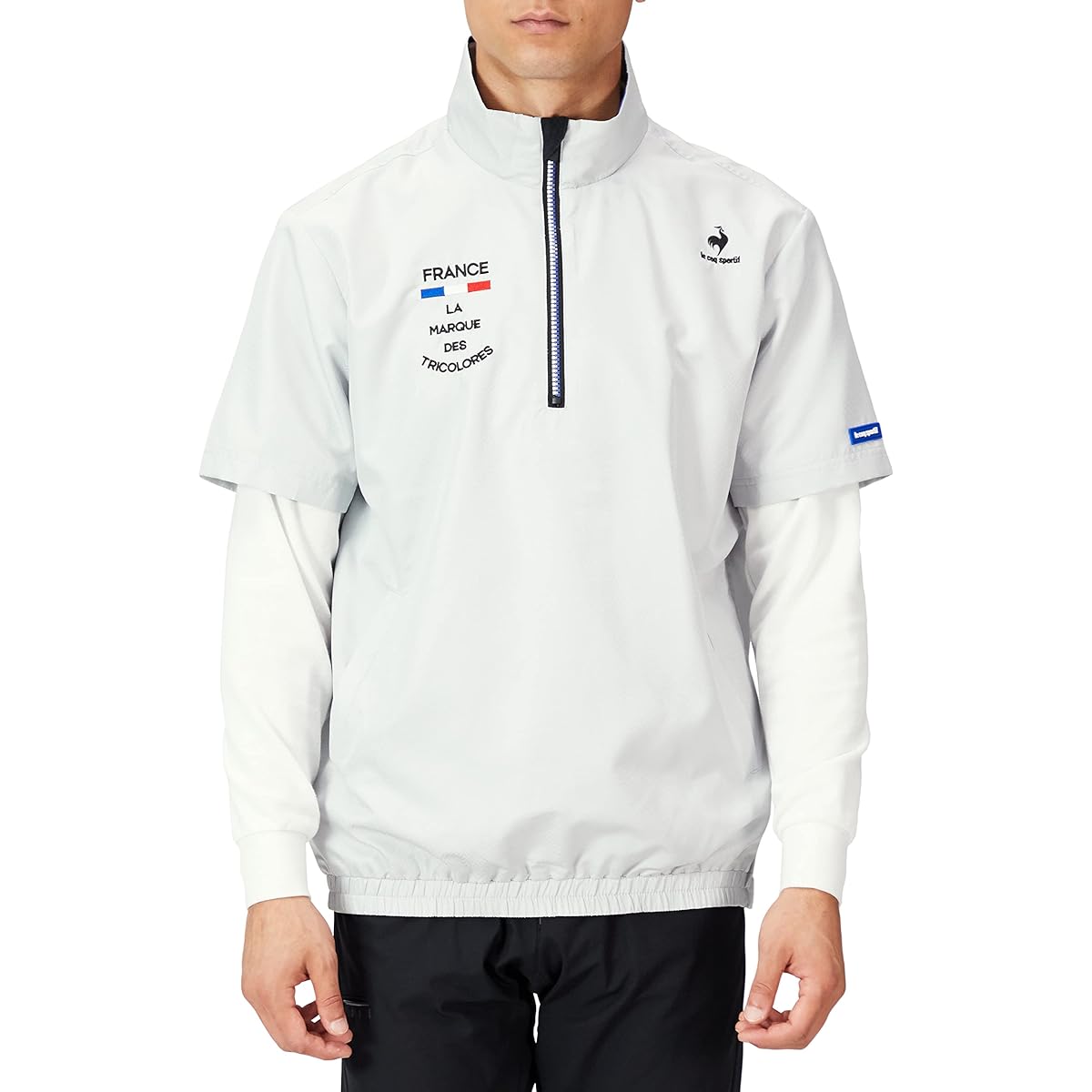 [Le Coq Sportif] Short sleeve outerwear Water repellent, windproof, UPF 15, suitable for light rain, men's
