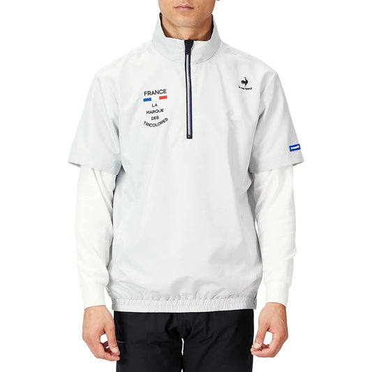 [Le Coq Sportif] Short sleeve outerwear Water repellent, windproof, UPF 15, suitable for light rain, men's