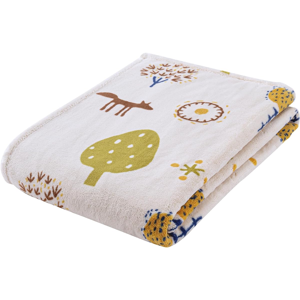 nishikawa [Nishikawa] Atsuko Matano New Meyer Blanket Single Washable MT3654 Small Forest Yellow FQ03605022