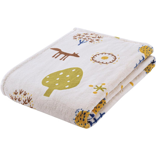 nishikawa [Nishikawa] Atsuko Matano New Meyer Blanket Single Washable MT3654 Small Forest Yellow FQ03605022